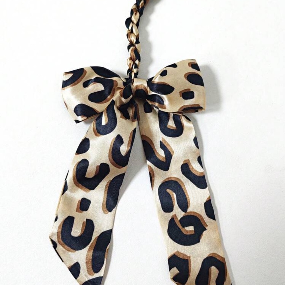 New leopard print 💼bow bag purse charm - Picture 4 of 6